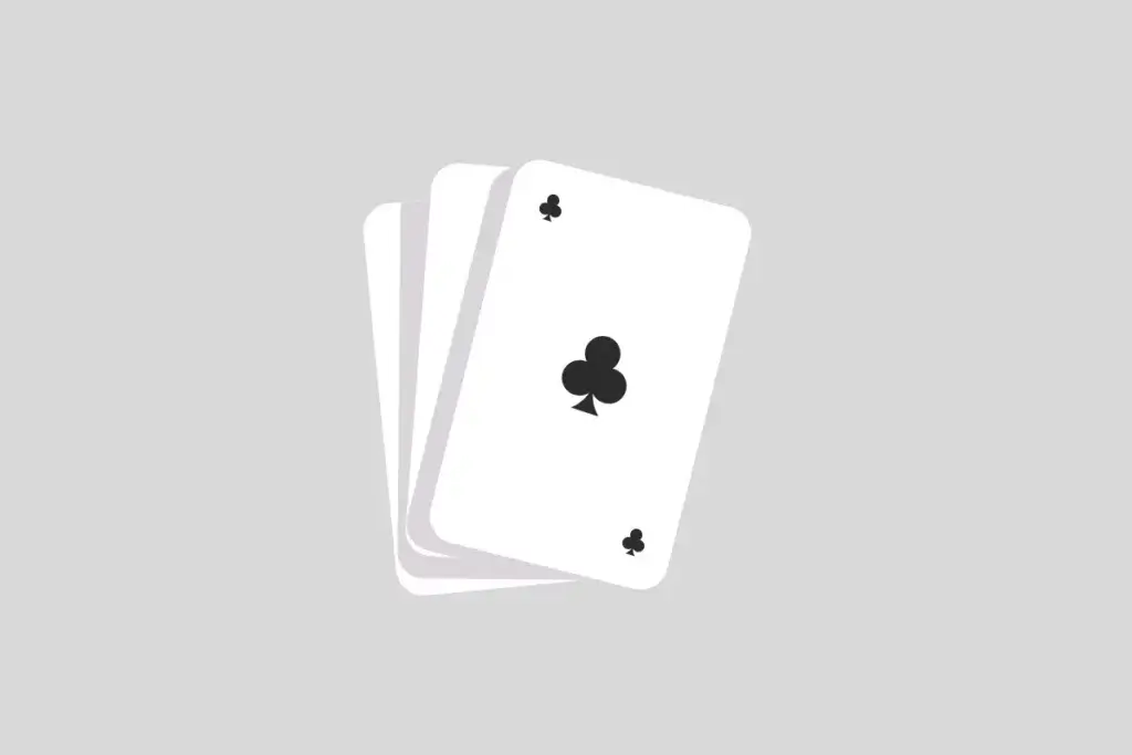 Illustration of solitaire cards on a grey background. Solitaire is a great game to improve memory and organizational skills. 
