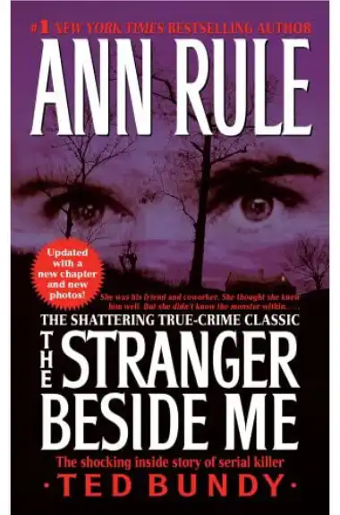 Ann Rule's The Stranger Beside Me true crime book cover about notorious serial killer Ted Bundy.