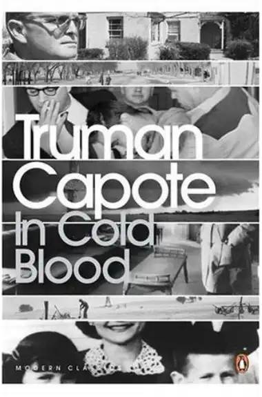 Cover of a true crime classic, In Cold Blood novel by Truman Capote.