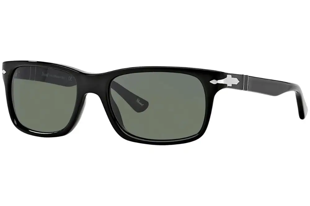 Polarized Persol PO3048S black sunglasses for men.