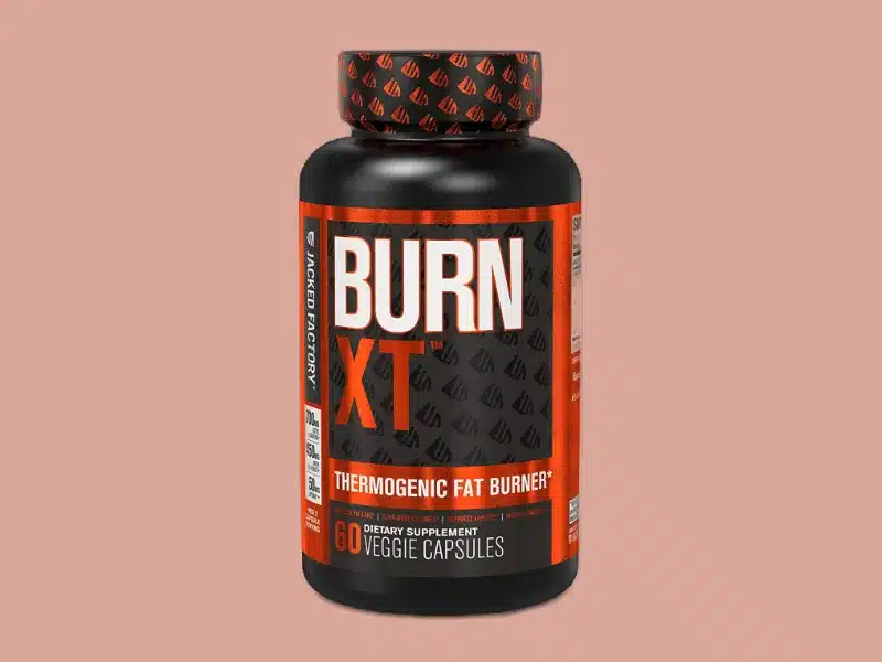 Burn XT, a thermogenic fat burner suitable for vegans, as one of the best food supplements to lose weight.